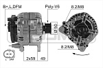 210045 ERA Генератор AUDI/VW 1.9TDi 210045