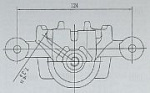 CF084707 TRIALLI Суппорт торм. для а/м Kia Ceed (07-)/Hyundai i30 (07-) зад. лев. d=34мм (CF 084707).