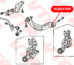 HO0217RP VTR Полиуретановый сайлентблок верхнего рычага задней подвески, наружный
