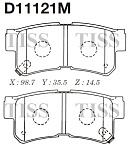D11121M KASHIYAMA Колодки тормозные дисковые. XG25/XG30/TRAJET9800;;;