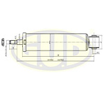 GSA344459 G.U.D. Амортизатор | зад лев |