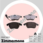 235879001 ZIMMERMANN Колодки перед. VW PASSAT 2009-2015