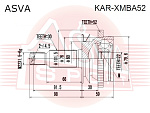 KARXMBA52 ASVA ШРУС задний наружный 22x60x30