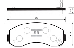 SP1056 SANGSIN BRAKE Колодки тормозные дисковые Asia Motors Hi-Topic AM 725 2.7D 96-98 SP1056