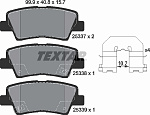 2533701 TEXTAR Колодки зад.HYUNDAI SOLARIS, ACCENT IV 10=>, I40 11=>/ KIA RIA III 11=>