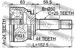 2210CER20A44 FEBEST ШРУС внешний KIA SPECTRA 2004-2009, CERATO I 2004-2009 2210-CER20A44