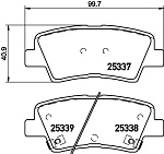 8DB355028871 HELLA Колодки тормозные NAO HYUNDAI SOLARIS, GRANDEUR (TG), i40 CW (VF), SONATA V (NF) / KIA OPTIMA, PRO CEE?D, RIO III (UB), RI.