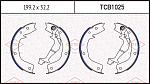 TCB1025 TATSUMI Колодки тормозные барабанные. MITSUBISHI Pajero 00->