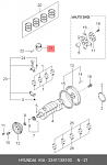 GPTH059STD ONNURI поршни комлект 4G63DK 16V DOHC (Hyundai G4JP) 1.2x1.5x tik/PM2,8 STD