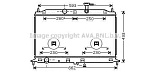 KAA2077 AVA Радиатор KIA RIO 1.4/1.6 A/T 06-