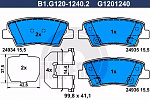 B1G12012402 GALFER Колодки торм.зад.