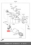 SHA2001KR KRAUF Щеткодержатель стартера !D71 N4 \HYUNDAI i40 2.0 GDI VF 2011- 1999ccm G4NC