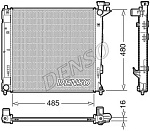 DRM41008 DENSO Радиатор охлаждения ДВС DENSO