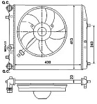 53021 NRF радиатор системы охлаждения!\ VW Polo IV 1.2-1.4i/1.9SDi 02>/Polo V 1.2-1.4i/1.9SDi 05>