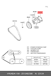 2512402500 HYUNDAI / KIA Прокладка помпы водяной