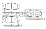 BS1917 ZEKKERT Колодки торм. диск. передн. Kia Sorento 02-.