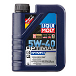 3925 LIQUI MOLY Масло моторное синтетическое Optimal Synth 5W40 API SN/CF ACEA A3/B4 1л