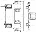 LMAC0801 LUZAR Муфта эл/магн. компрессора кондиционера для а/м Hyundai Solaris (10-)/Kia Rio (10-)