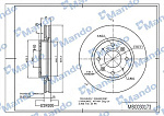 MBC030175 MANDO Диск тормозной KIA Sorento (02-) задний (1шт.) MANDO