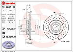 0970111X BREMBO Тормозной диск