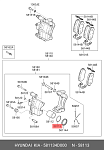 581134D000 HYUNDAI / KIA УПЛОТНИТЕЛЬНОЕ КОЛЬЦО ПОРШНЯ ТОРМОЗНОГО СУППОРТА.