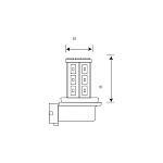 12H11W18SMD5630BL МАЯК Лампа светодиодная головного света H11 PGJ19-2 12V 18SMD (5630) PGJ19-2 WHITE (блистер) 12H11W18SMD5