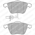 LP1825 DELPHI Колодки передние AUDI A6, ALLROAD (C5) 2.7T, 3.0 LP1825