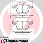 250081651 ZIMMERMANN КОЛОДКИ ЗАД AUDI A3/VW GOLF VII 12-