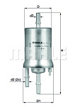 KL572 MAHLE / KNECHT Топливный фильтр