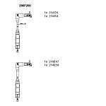 206F200 BREMI Провода высоковольтные, комплект. Bora,Golf IV,Octavia 2.0