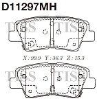 D11297MH KASHIYAMA Колодки тормозные дисковые + противоскрипные пластины HYUNDAI.