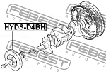 HYDSD4BH FEBEST Шкив коленвала HYUNDAI H1 08- HYDS-D4BH