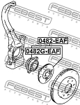 0482GEAF FEBEST Ступица передняя 0482G-EAF