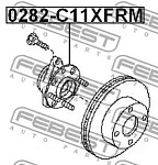 0282C11XFRM FEBEST Ступица 0282-C11XFRM