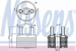 90664 NISSENS Радиатор масляный