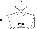 P68024 BREMBO Колодки торм.зад.