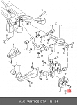 K151238 KRONER Ступица с подшип. в сборе AUDI A3 (03-), VW Passat (05-) (перед.) [d=136.5 с ABS]