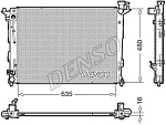 DRM41005 DENSO Радиатор, охлаждение двигателя