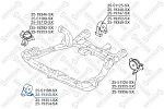 2519350SX STELLOX подушка ДВС передняя!\ Hyundai Sonata 2.4 AT 04>