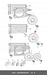 696019 VALEO вентилятор охлаждения!\ Seat Cordoba/Ibiza, VW Polo 02>