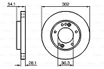 0986479230 BOSCH Тормозной диск