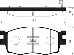 SP1186 SANGSIN BRAKE КОЛОДКИ ТОРМОЗНЫЕ ДИСКОВЫЕ ПЕР К-Т