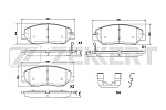 BS1291 ZEKKERT Колодки торм. диск. передн. Hyundai Genesis 08-, Santa Fe II,III 06-, Kia Mohave 07-, Sorento II 09-, SsangYong Actyon II 12-.