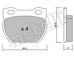 2203541 METELLI Комплект тормозных колодок, дисковый тормоз