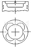 68105N0 MAHLE / KNECHT Колец поршневых комплект