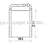 HY6356 AVA Радиатор отопителя HYUNDAI: SANTA FE 2.7I 10.05-12.10