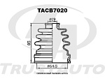 TACB7020 TRUSTAUTO Пыльник привода силиконовый (TA), TACB7020