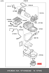 971093E060 HYUNDAI / KIA Вентилятор отопителя салона, 70вт центробежного типа