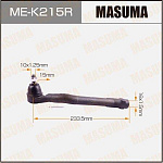 MEK215R MASUMA Наконечник рулевой тяги. HYUNDAI IX35 09-, TUCSON 09-, KIA SPORTAGE 10-