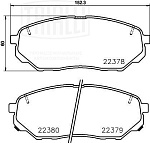 PF0877 TRIALLI Колодки торм. диск. перед. R17